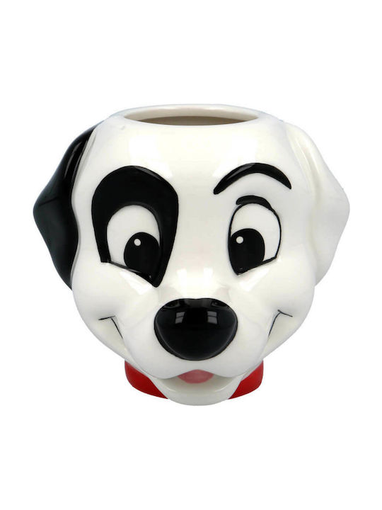 Stor 3D 101 Dalmatians Cană Ceramică Albă 325ml 1buc