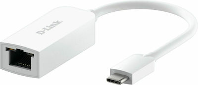 D-Link DUB-E250 USB-C Adaptor de rețea pentru conexiune cablată Ethernet