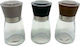 Ankor Manual Set Spice Mills made of Glass 7cm 9pcs
