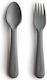 Mushie Baby Set mit Gabel Fork & Spoon aus Kuns...