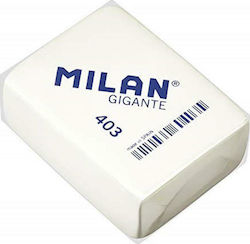 Milan Eraser for Pencil and Pen 403 Gigante 3pcs White