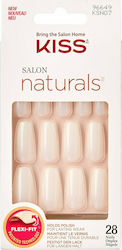 Kiss Salon Natural Walk On Air Neutral False Nail Tip Beige 24pcs KSN07C