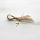 Parisis Christening Charm Pin Brown 50pcs
