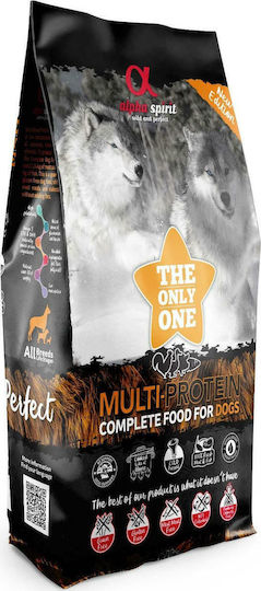Alpha Spirit The Only One Multi-Protein 12kg Ξηρά Τροφή Σκύλων χωρίς Σιτηρά & Γλουτένη με Κοτόπουλο, Πάπια και Ψάρια