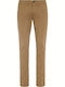 Charly Men's Chinos Elastic Slim Fit Brown Pants