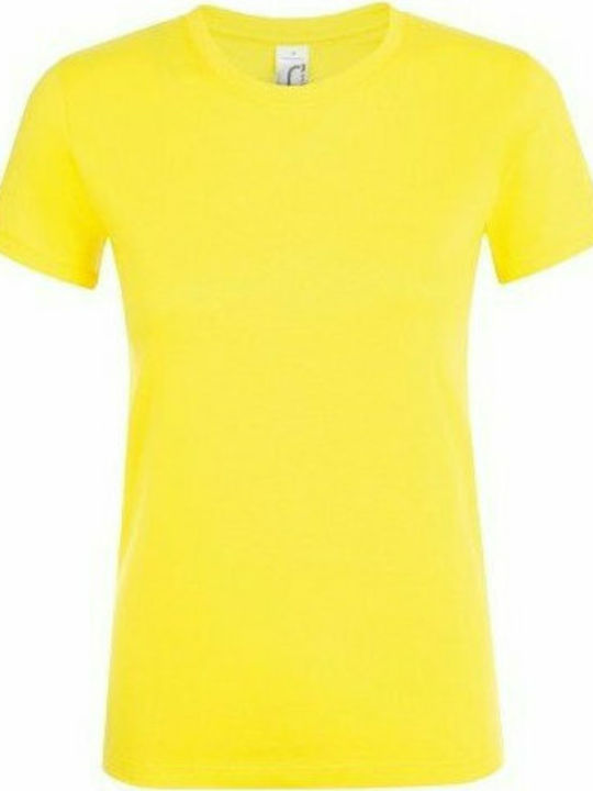 Sol's Regent Γυναικείο Διαφημιστικό T-shirt Κοντομάνικο Lemon
