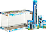 Happet Led 40 Fish Aquarium Capacity 25lt with Filter and 40x25x40cm Black LA40