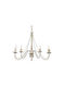 Heronia S-11 5/L WH/BR Chandelier Candlestick 5xE14 White 01-0283