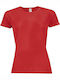 Sol's Sporty Women's Short Sleeve Promotional T-Shirt Red