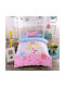 Mc Decor Kids Quilt Set Single with Pillowcase Princess Multicolour 160x240cm