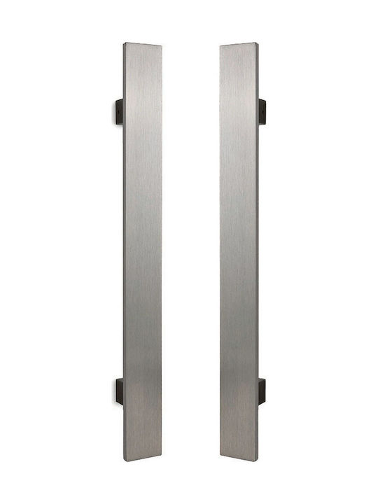 Convex Handle Front Door 919 Pair 400mm Inox