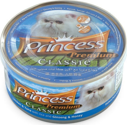Princess Premium Wet Food for Adult Cats in Cans with Chicken