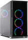 Nanoxia Deep Silence 8 A-RGB Gaming Midi-Turm Computergehäuse mit Seitenfenster Schwarz