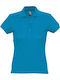 Sol's Passion Women's Short Sleeve Promotional Blouse Aqua 11338-321