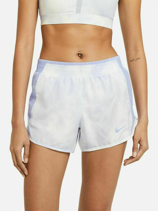 Nike Dri-Fit 10k Icon Clash Αθλητικό Γυναικείο Σορτς Λευκό