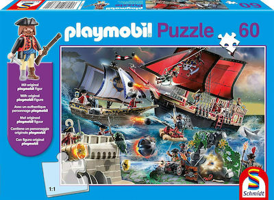 Детски Пъзел Playmobil Pirates за 5++ Години 60бр Schmidt Spiele