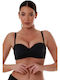Solids Strapless Bikini Top D Cup With Padding Black
