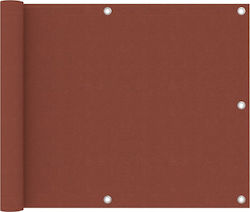 vidaXL Rectangular Shade Divider Red in Roll Wi...