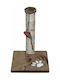 Pet Interest Scratching Post Poles Brown 31x31x48cm