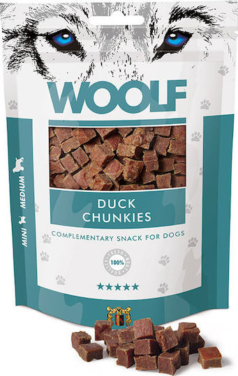 Woolf Snacks Dog Treat Grain & Gluten Free with Duck 100gr 49024