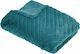 Atmosphera Fleece Blanket Sofa 120x160cm Petrol Blue