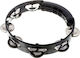Meinl Headliner Series Tour Black Plastic Hand Tambourine with Single Row Jingles