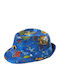 children's crab hat cotton bottom blue