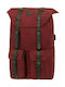 Polo Styller Fabric Backpack with USB Port Burgundy 23lt