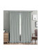 Lino Home Curtain with Pencil Pleat Line 704 Dark Petrol 300x295cm
