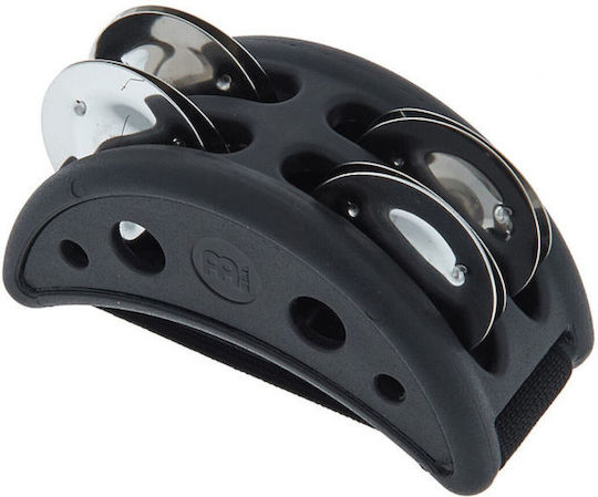 Meinl Compact Foot Black Plastic Foot Tambourine Jingles in Double Row
