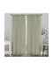 Lino Home Curtain with Pencil Pleat Line 703 Mint 300x295cm