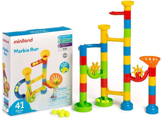 Miniland Παιχνίδι Κατασκευών Πλαστικό Κατρακύλα με Μπίλιες