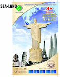 Anelixi Wooden Construction Toy Cristo Redentor Kid 8++ years