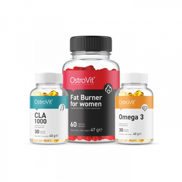 OstroVit Pack Συμπλήρωμα Διατροφής με CLA 1000 mg 30 Caps, Fat Burner