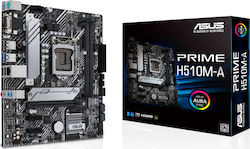 Asus PRIME H510M-A Motherboard Micro ATX με Intel 1200 Socket