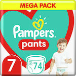 Pampers Πάνες Βρακάκι Pants No. 7 για 17+kg 74τμχ