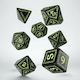 Q Workshop Runic Dice Set Dice Black & White (G...