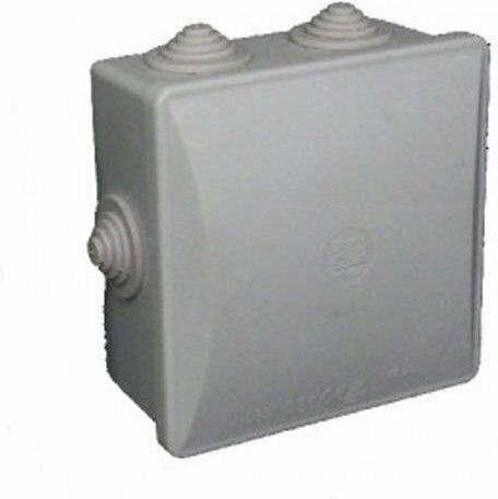 Dabler Surface Mounted Electrical Box Branching IP55 (80x80x40mm) in Gray Color