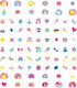 Avenir Nail Stickers 78pcs Princess Manicure Toy
