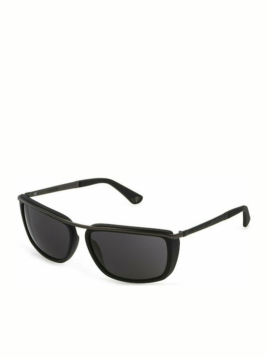 Police Men's Sunglasses with Black Frame and Black Lens SPLB45 08H5