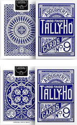 Tally-Ho Halbe Fan/Kreis Standard Kartenspiele Blau Tally-Ho Halbe Fan/Kreis Standard Kartenspiele Blau