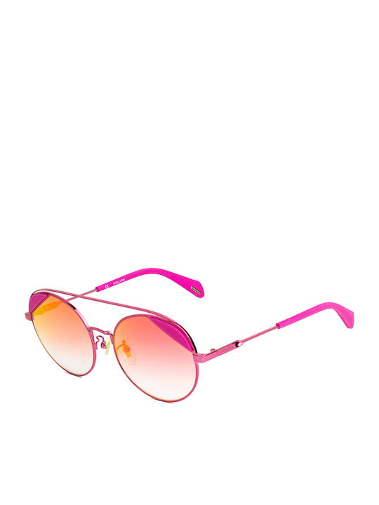 Police Damen Sonnenbrille mit Rosa Metall Geste...