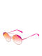 Police Women's Sunglasses with Pink Metal Frame and Orange Gradient Lens SPLA94 8RFX