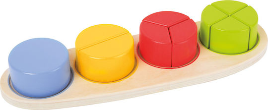 Wooden Kids Peg Puzzle Create the Circle 10pcs Small Foot