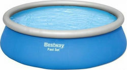 Bestway Fast Set Pool PVC Inflatable with Filter Pump 457x457x122cm