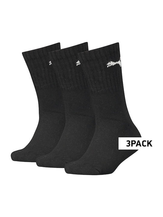 PUMA Athletic Kids' Long Socks Black 3 Pairs