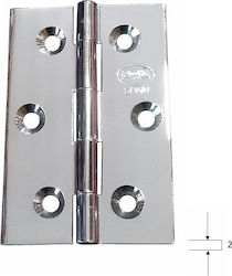 Amig 1002 Brass Door Hinge Ορειχάλκινος Επιχρωμιωμένος 60x40mm