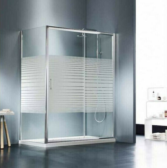 Starlet Side Panel Feste Seite für Dusche 77-79x180cm Streifen