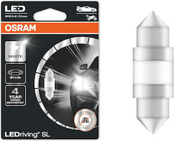 Osram Λάμπα Αυτοκινήτου & Μοτοσυκλέτας LEDriving SL C5W LED 6000K Ψυχρό Λευκό 12V 1W 1τμχ