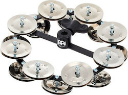 Meinl Headliner Series Μαύρο Μεταλλικό Ντέφι Hi-Hat με Διπλή Σειρά Ζίλιες